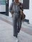Plus Size Pockets Jumpsuit