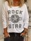 Cotton Long Sleeve Crew Neck T-shirt
