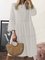 Crew Neck Women Dresses Shift Daily Paneled Plain Dresses