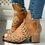 Women Elegant Hollow Out Peep Toe Heel Sandals