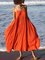 Women Summer Swing Spaghetti Cotton Holiday Boho Maxi Dresses