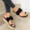 Women Casual Daily Flower Slip On Platform Sandals