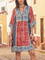 Jacquard V Neck Going Out Cotton Mini Dresses