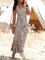 Casual Sleeveless Printed Maxi Dresses