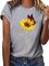 Printed Round Neck Cotton-Blend Short Sleeve Shirts & Tops