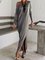 Cotton-Blend Casual Dresses