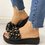Beaded Flower Embellished Flat Sandals