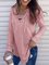 Solid V Neck Casual Shirts & Tops