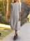 Crew Neck Women Summer Dresses Daytime Solid Dresses