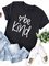 Cotton Letter Shift Short Sleeve Shirts & Tops