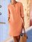 Buttoned Down Pockets Plus Size Dresses