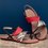 Women Casual Daily Toe Ring Slip On Flat Sandals