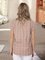 Shirt Collar Cotton Shift Short Sleeve Shirts & Tops