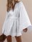 Solid Shift Holiday Linen Dress