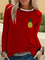 Paneled Long Sleeve Cotton-Blend Shirts & Tops