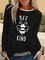 Casual Printed Plain Long Sleeve Shirts & Tops
