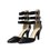 Zip Buckle Pointed Toe Roman Sandals