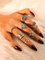 One Set Of 7 Vintage Rings