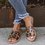 Flat Heel Summer Slide Sandals Open Toe Plus Size Slippers