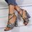 Adjustable Buckle Chunky Heel Sandals Colorful Fashion Heels