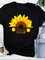 Cotton-Blend Casual O-Neck Shirts & Tops