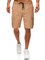 men's fashion solid color fight leather tether belt multi-pocket solid color casual pants
