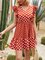 Casual V Neck Frill Sleeve Dresses