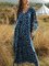 Boho Tribal V Neck Printed Ethnic Dresses