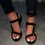 Pi Clue Flat Heel Leather Summer Sandals