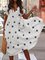 Casual Printed V-Neck Loose Dress