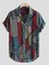 Men Casual Cotton Geometric Shirts