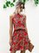 Floral Printed Boho Holiday Mini Dress