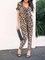 Leopard V Neck Short Sleeve Jumpsuits