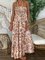 Cotton-Blend Sleeveless Floral Dresses
