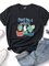 Women Cactus Print Summer Casual T-Shirts