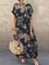 Boho Holiday Cotton Short Sleeve Maxi Dresses