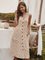 Graphic Printed Pockets Holiday Midi Dress