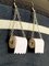 Trendy Mini Type Of Toilet Paper Pvc Earrings