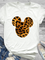 Printed Cotton-Blend Leopard Short Sleeve Shirts & Tops