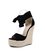 Vacation Ankle Lace Wedge Straw Sandals