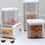 Sealed jar large capacity bottle plastic transparent with lid kitchen food storage box storage jar miscellaneous grain storage tank