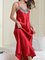 Women Solid Spaghetti Sleepwear Sleeveless Pajamas Maxi Dress