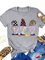 Gray Short Sleeve Round Neck Casual Shirts & Tops