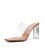 Transparent Strap Chunky Heeled Sandals