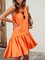 Crew Neck Linen Holiday Dresses