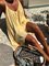 Light Yellow V Neck Casual Cotton-Blend Dresses