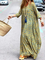 As Picture Cotton Holiday V Neck Dresses