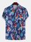 Men's Hawaiian Style Coco Leaf Breathable Chest Pocket Shirts