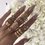 Women Vintage Fashion Bohemian Alloy Ring Sets