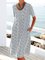 Summer Pockets Midi Dress Women Short Sleeve Dresses